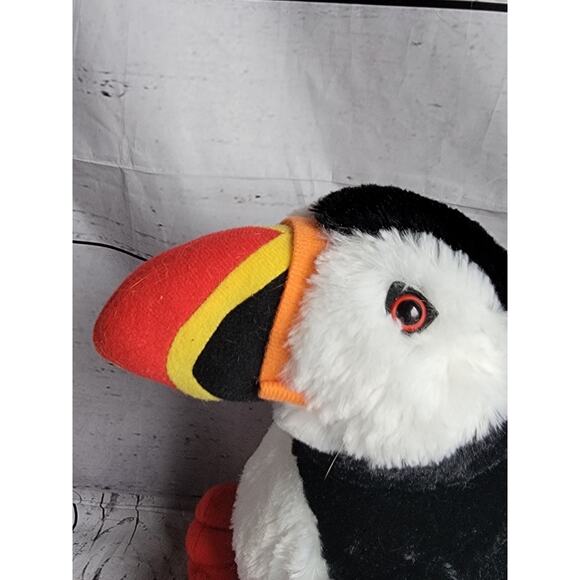 Petting Zoo SOFT PUFFIN BIRD 12inch Plush STUFFED ANIMAL Toy Maine Plush - Picture 3 of 8